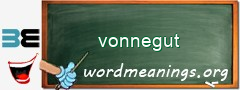 WordMeaning blackboard for vonnegut